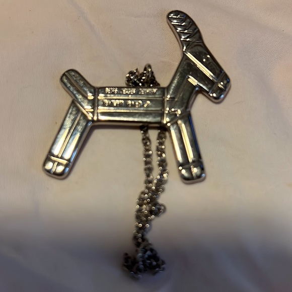 GEORGE JENSEN STERLING SILVER TREE ORNAMENT PENDANT DONKEY - Picture 2 of 4